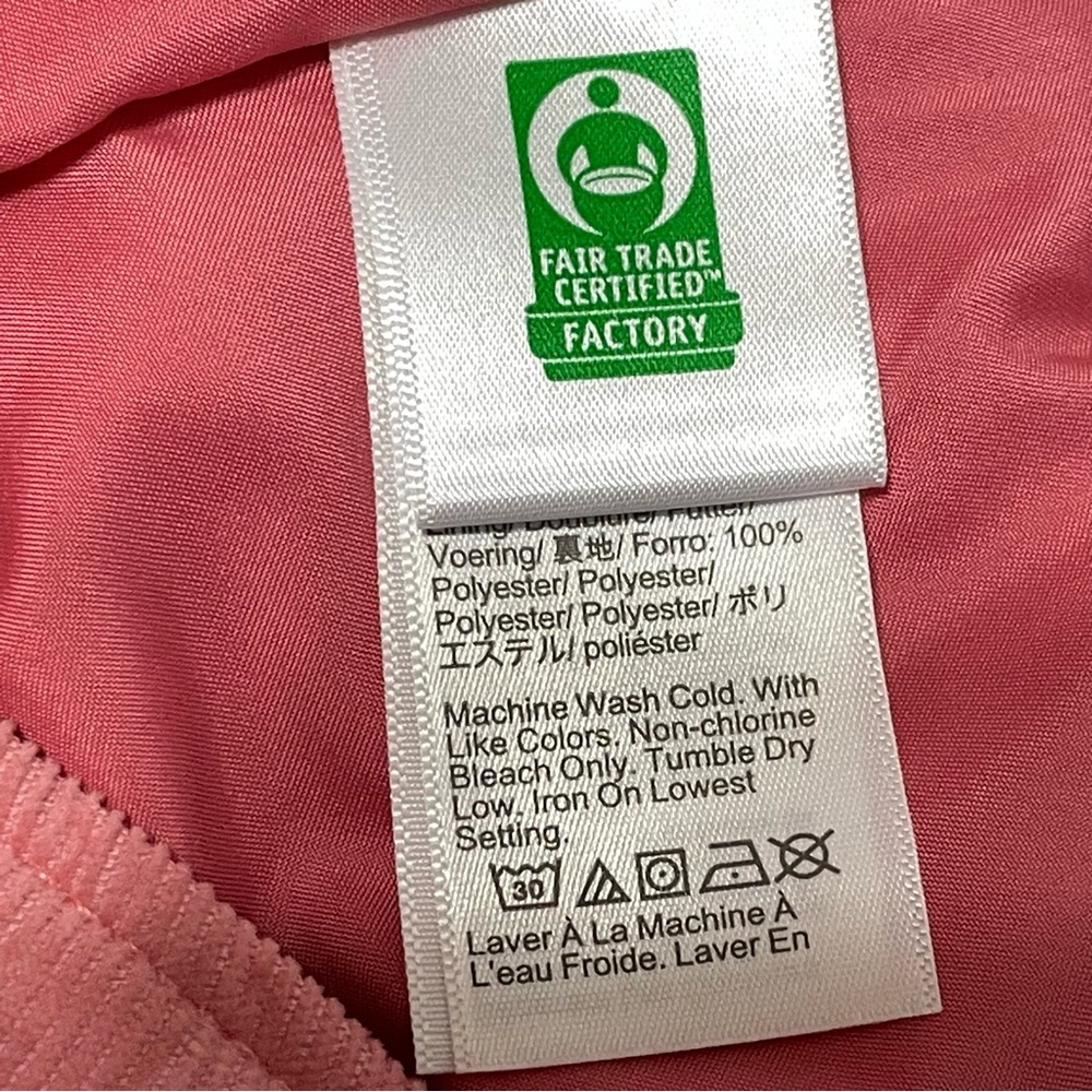 J Crew Factory Bubblegum Pink Corduroy Faux Button Front Zippered A-Line Skirt - Picture 6 of 16